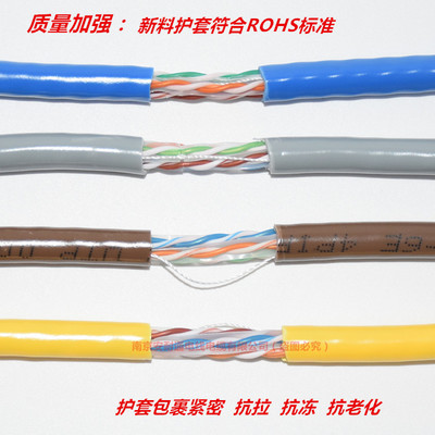 安普超六類網絡線詳解 8芯0.58全銅/純銅300米箱裝，品質成就高效網絡